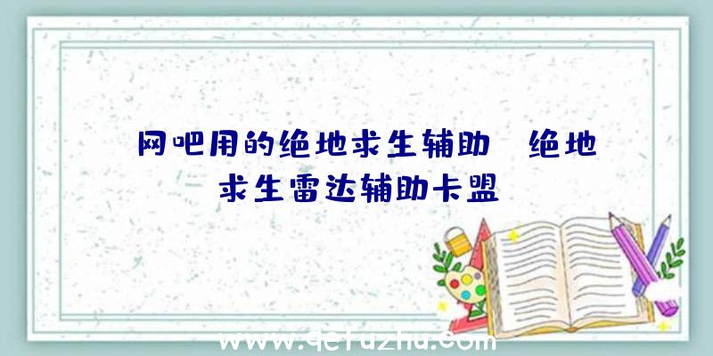 「网吧用的绝地求生辅助」|绝地求生雷达辅助卡盟